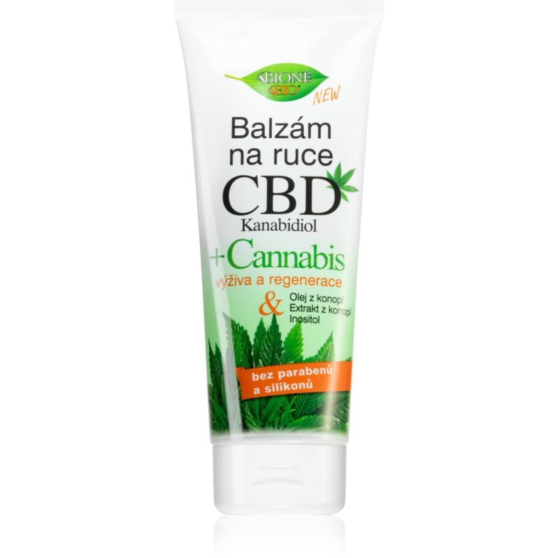 Bione Cosmetics Cannabis CBD regenerační balzám na ruce s CBD 205 ml - parfo.cz