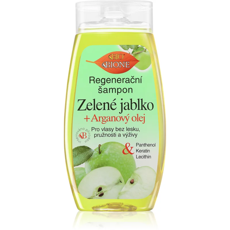 Bione Cosmetics Green Apple + Argan Oil regenerační šampon 260 ml - parfo.cz