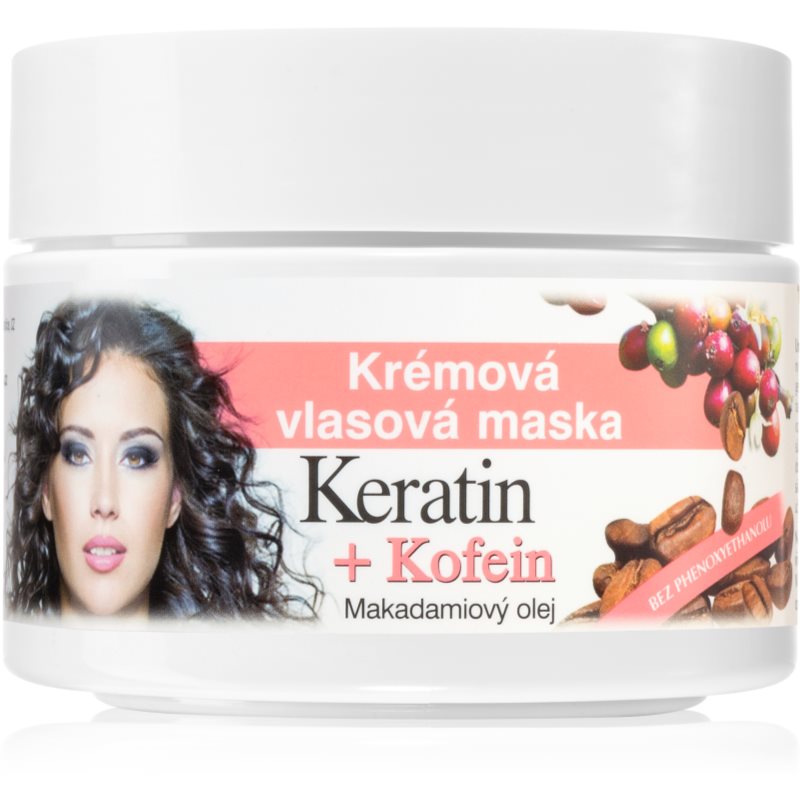 Bione Cosmetics Keratin + Kofein krémová maska na vlasy 260 ml - parfo.cz
