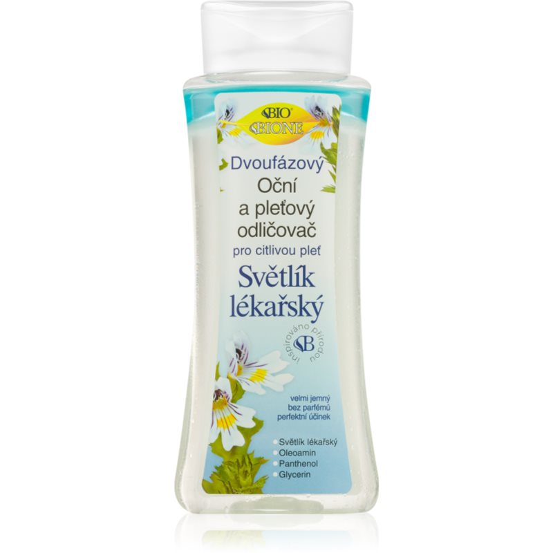 Bione Cosmetics Světlík Lékařský dvoufázový odličovač make-upu na obličej a oči 255 ml - parfo.cz