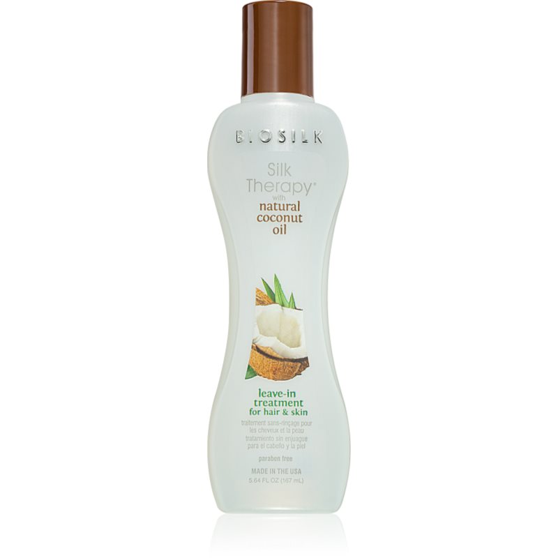 Biosilk Silk Therapy Natural Coconut Oil bezoplachová hydratační péče na vlasy a tělo 167 ml - parfo.cz