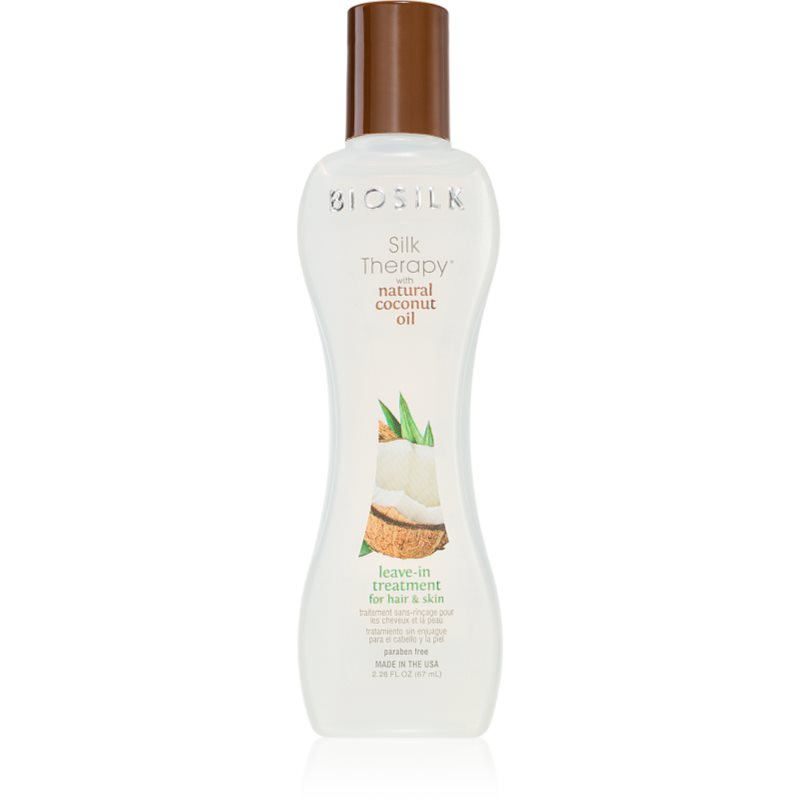 Biosilk Silk Therapy Natural Coconut Oil bezoplachová hydratační péče na vlasy a tělo 67 ml - parfo.cz