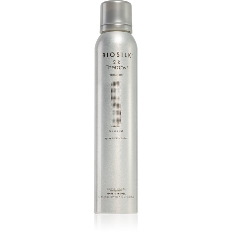 Biosilk Silk Therapy Shine On stylingový sprej pro lesk a hebkost vlasů 150 g - parfo.cz