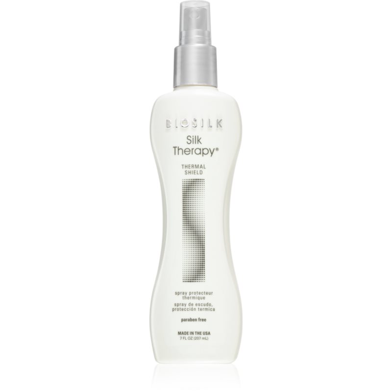 Biosilk Silk Therapy Thermal Shield termoochranný sprej pro úpravu žehličkou a kulmou bez parabenů 207 ml - parfo.cz