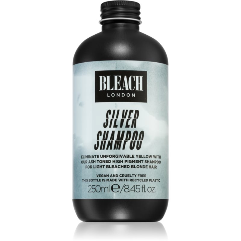 Bleach London Silver šampon pro zesvětlené a blond vlasy odstín Silver 250 ml - parfo.cz