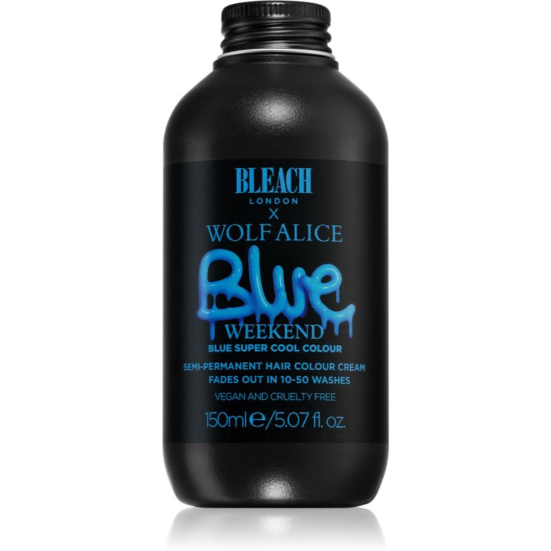 Bleach London Super Cool semi-permanentní barva na vlasy odstín Blue Weekend 150 ml - parfo.cz