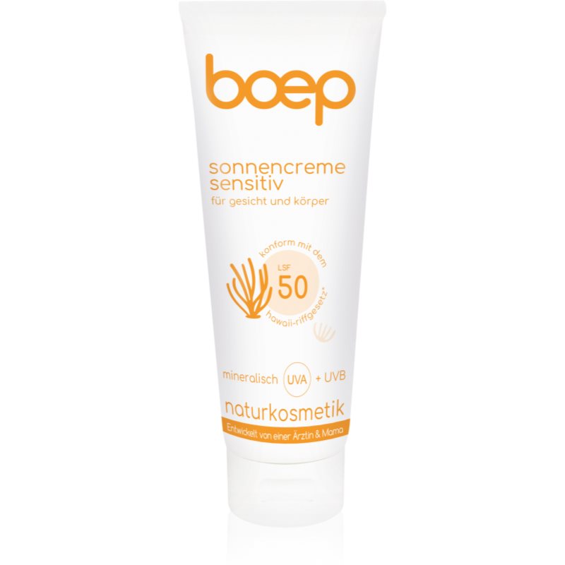 Boep Natural Sun Cream Sensitive opalovací krém SPF 50 100 ml - parfo.cz