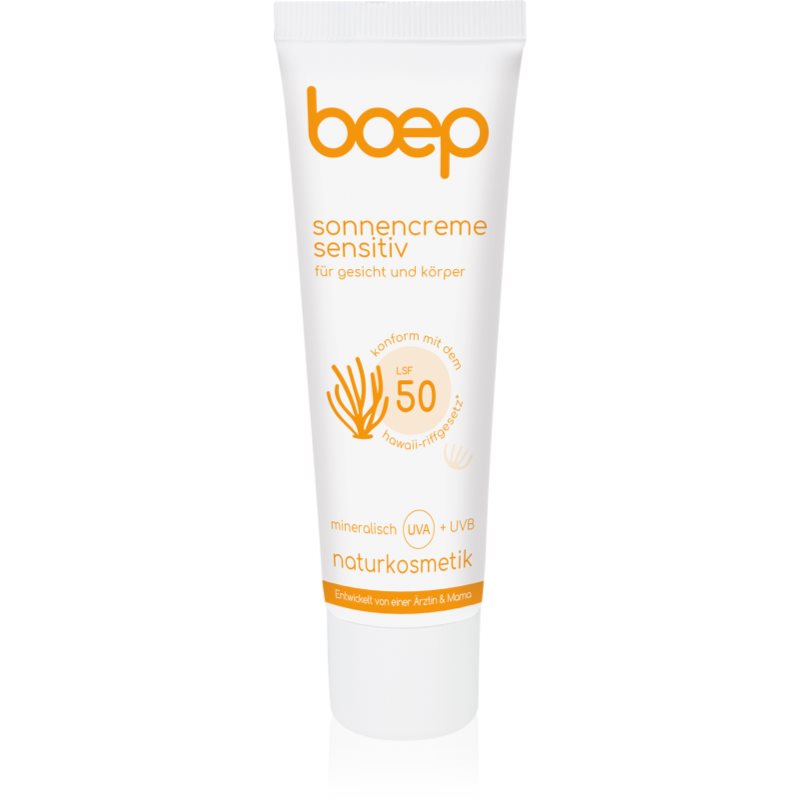 Boep Natural Sun Cream Sensitive opalovací krém SPF 50 50 ml - parfo.cz