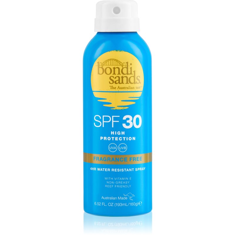 Bondi Sands SPF 30 Fragrance Free voděodolný sprej na opalování SPF 30 160 g - parfo.cz