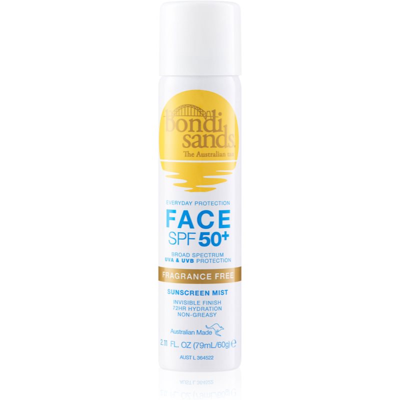 Bondi Sands SPF 50+ Face Fragrance Free ochranná mlha na obličej SPF 50+ 60 g - parfo.cz
