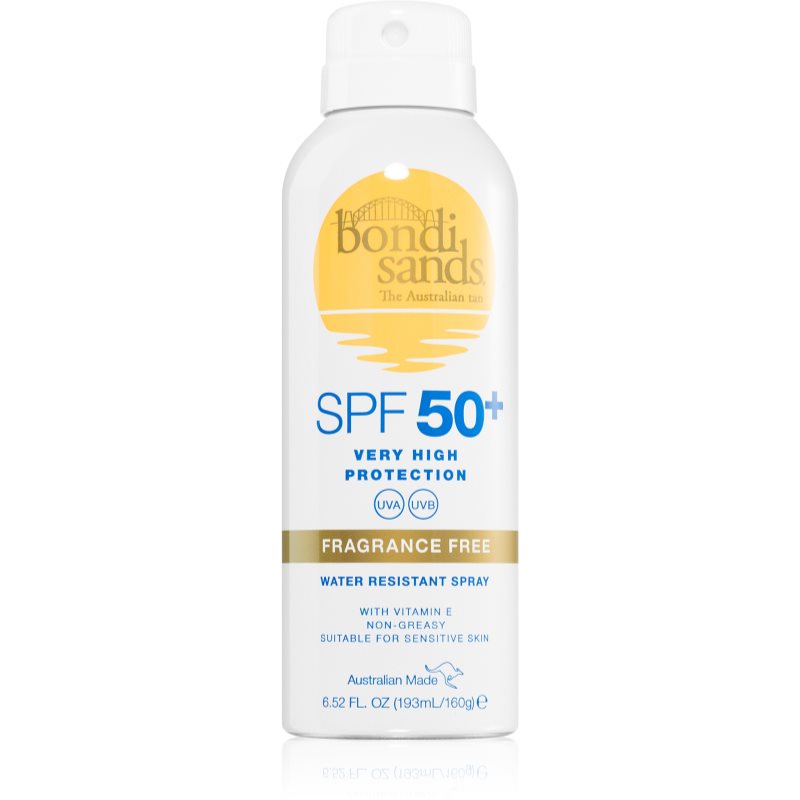 Bondi Sands SPF 50+ Fragrance Free ochranný sprej na opalování SPF 50+ 160 g - parfo.cz