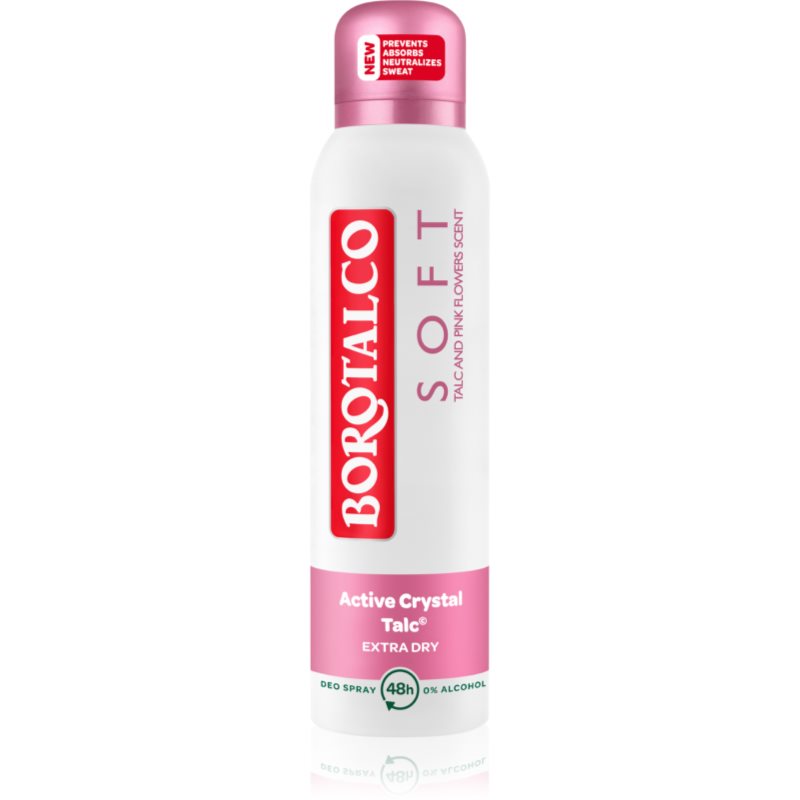 Borotalco Soft Talc & Pink Flower deodorant ve spreji bez alkoholu 150 ml - parfo.cz