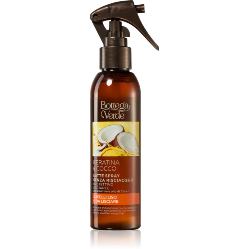 Bottega Verde Keratin & Coconut ochranné mléko ve spreji na vlasy 150 ml - parfo.cz