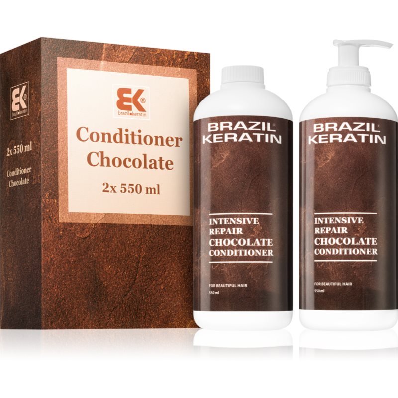 Brazil Keratin Chocolate Intensive Repair Conditioner výhodné balení pro poškozené vlasy - parfo.cz