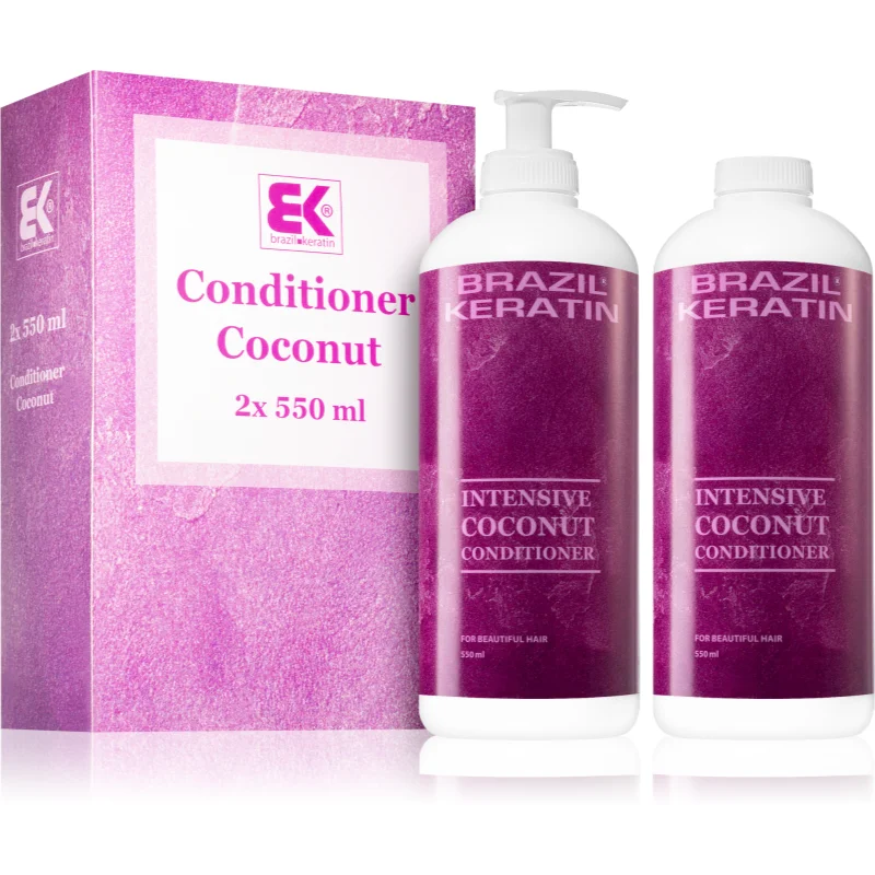 Brazil Keratin Coconut Conditioner výhodné balení pro výživu a hydrataci - parfo.cz