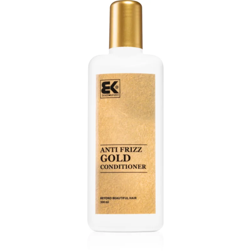 Brazil Keratin Gold Anti Frizz Conditioner regenerační kondicionér pro nepoddajné a krepatějící se vlasy 300 ml - parfo.cz
