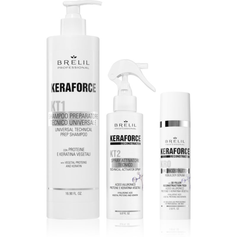 Brelil Professional Keraforce sada pro dokonalý vzhled vlasů 3 ks - parfo.cz