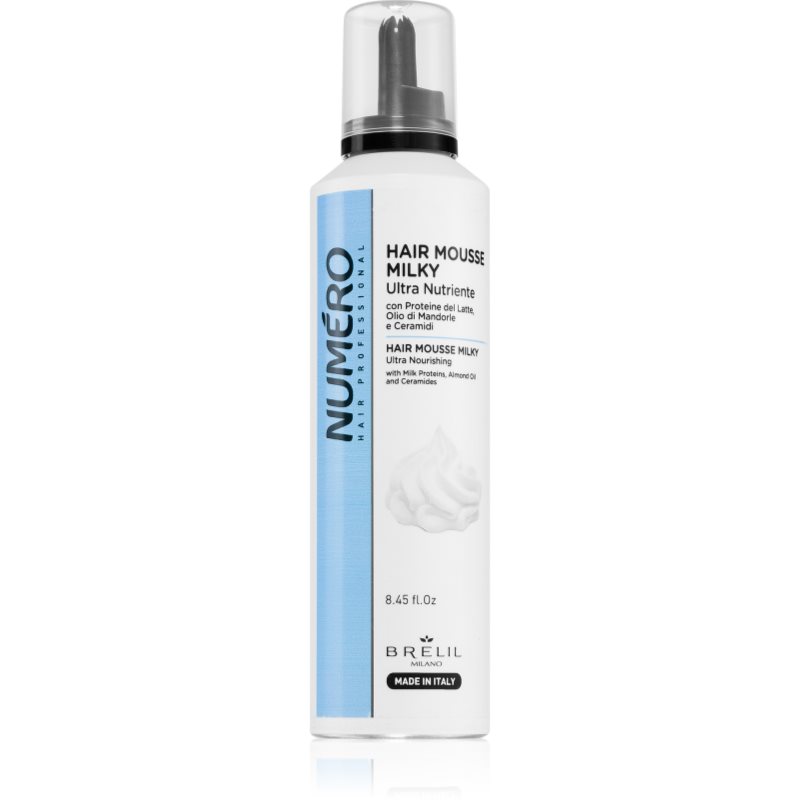 Brelil Professional Milky Ultra Nutriente Hair Mousse pěna pro všechny typy vlasů 250 ml - parfo.cz