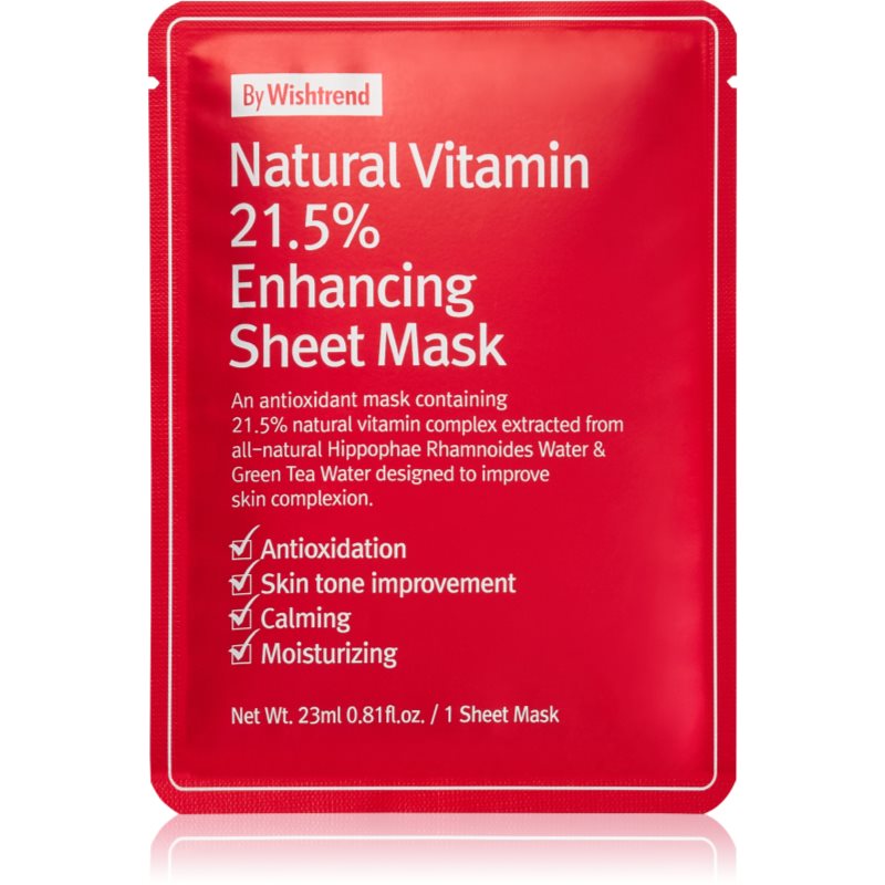 By Wishtrend Natural Vitamin posilující plátýnková maska 23 ml - parfo.cz