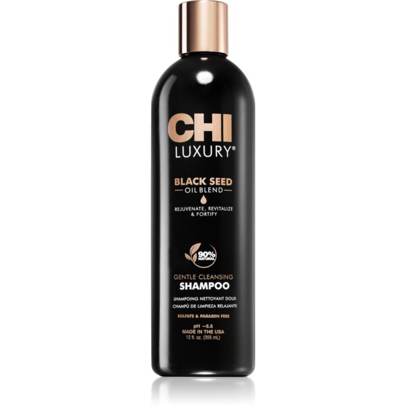 CHI Luxury Black Seed Oil Gentle Cleansing Shampoo jemný čisticí šampon 355 ml - parfo.cz