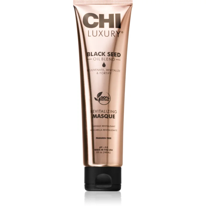 CHI Luxury Black Seed Oil Revitalizing Masque hloubková maska pro suché a poškozené vlasy 148 ml - parfo.cz