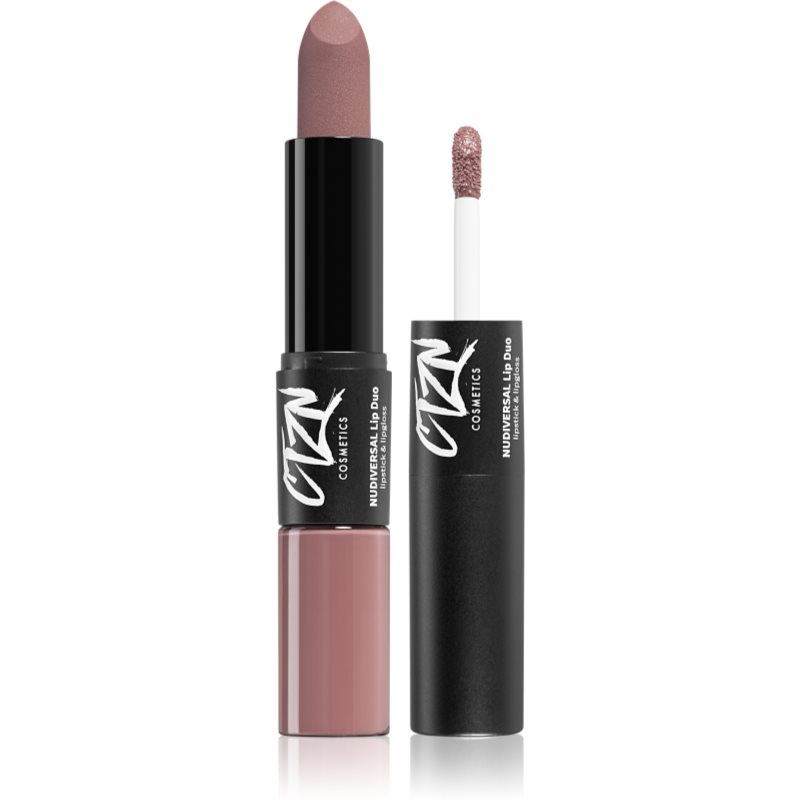 CTZN Nudiversal Lip Duo dlouhotrvající rtěnka a lesk na rty odstín Fez 3