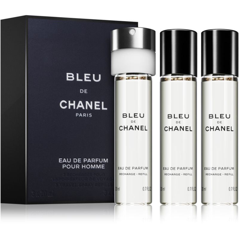 Chanel Bleu de Chanel travel refill parfémovaná voda náhradní náplň pro muže 3 x 20 ml - parfo.cz