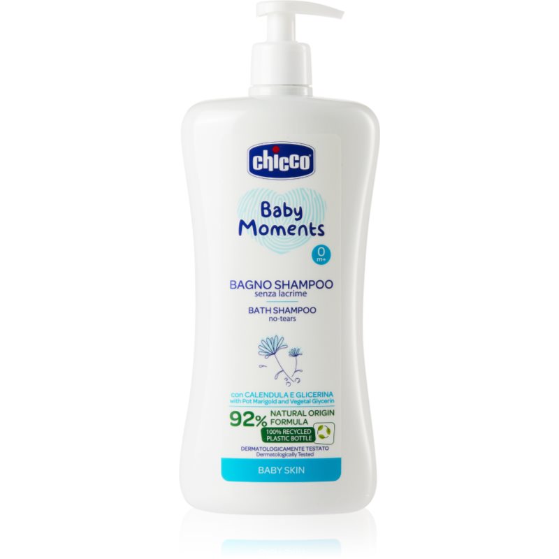 Chicco Baby Moments Bath Shampoo šampon na celé tělo pro děti od narození 0 m+ 750 ml - parfo.cz