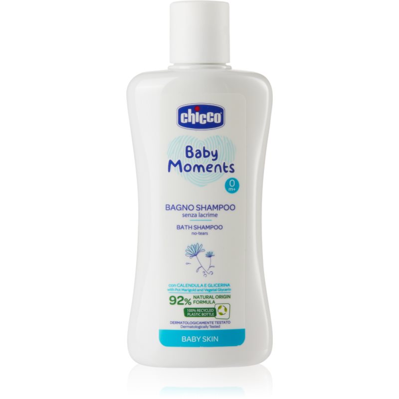 Chicco Baby Moments Bath Shampoo šampon na celé tělo pro děti od narození 200 ml - parfo.cz