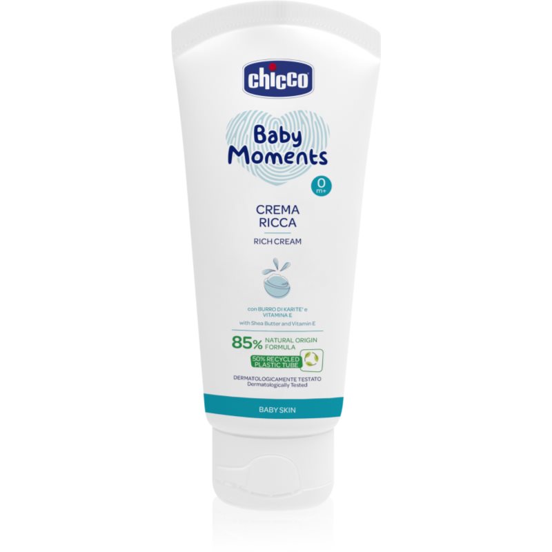 Chicco Baby Moments Rich Cream vyživující krém pro děti od narození 0 m+ 100 ml - parfo.cz