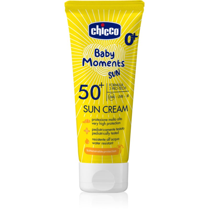Chicco Baby Moments Sun krém na opalování SPF 50+ pro děti od narození 75 ml - parfo.cz