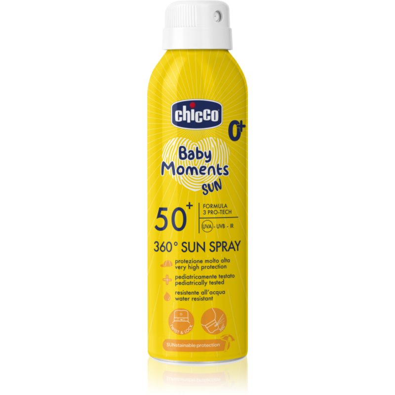 Chicco Baby Moments Sun ochranný sprej pro děti 0 m+ 150 ml - parfo.cz