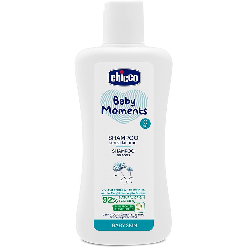 Chicco Baby Moments dětský šampon na vlasy 200 ml - parfo.cz