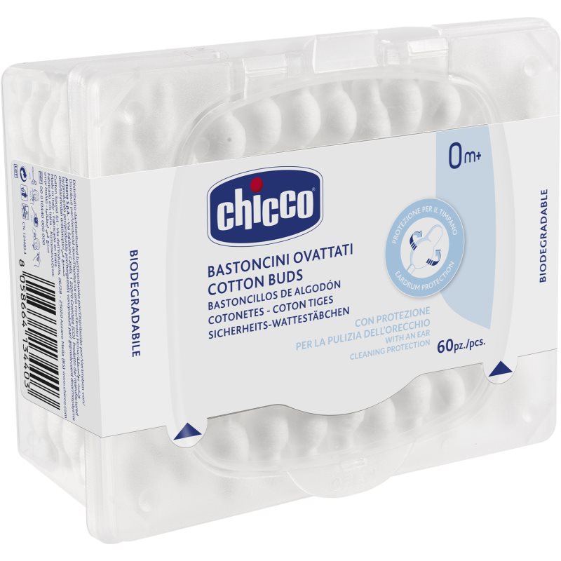 Chicco Cotton Buds vatové tyčinky pro děti 60 ks - parfo.cz