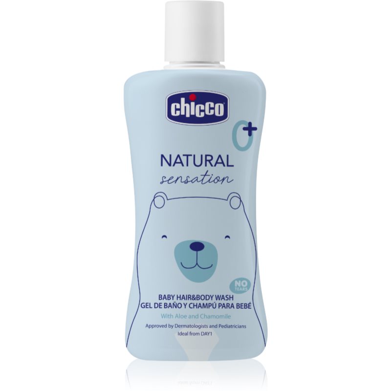 Chicco Natural Sensation Baby šampon a sprchový gel pro děti od narození 0+ 200 ml - parfo.cz