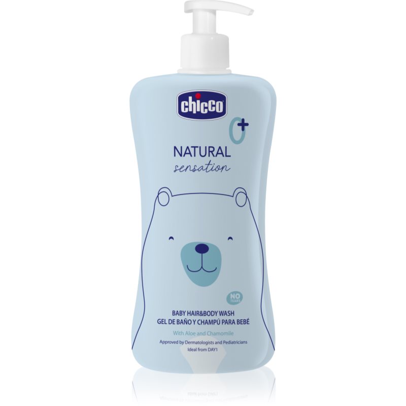 Chicco Natural Sensation Baby šampon a sprchový gel pro děti od narození 0+ 500 ml - parfo.cz