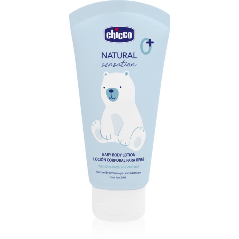 Chicco Natural Sensation Baby tělové mléko pro děti od narození 0+ 150 ml - parfo.cz