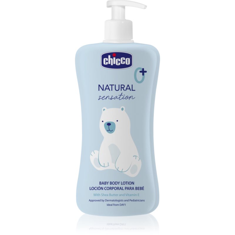Chicco Natural Sensation Baby tělové mléko pro děti od narození 0+ 500 ml - parfo.cz