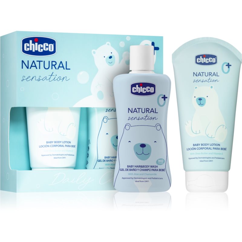 Chicco Natural Sensation Daily Care dárková sada pro děti od narození 0+ - parfo.cz