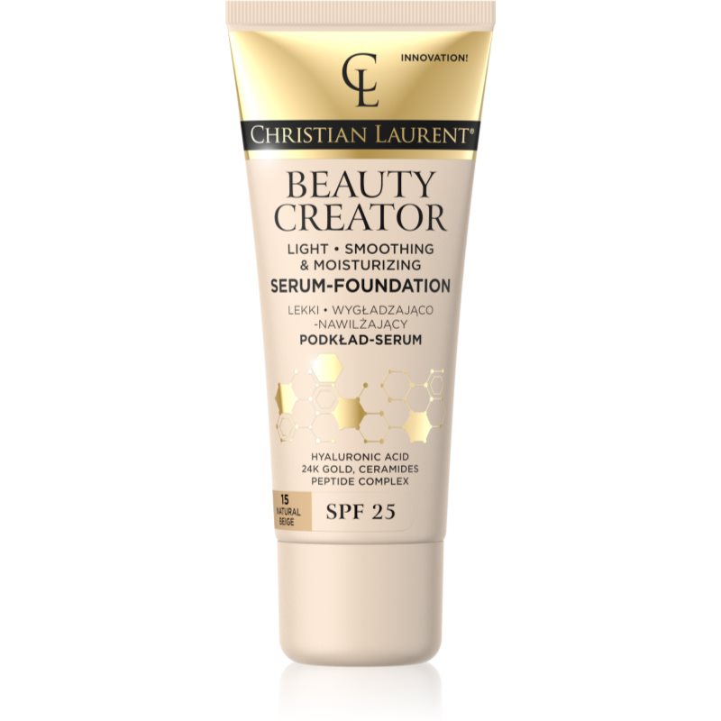 Christian Laurent Beauty Creator lehký hydratační make-up SPF 25 odstín 15 Natural Beige 30 ml - parfo.cz