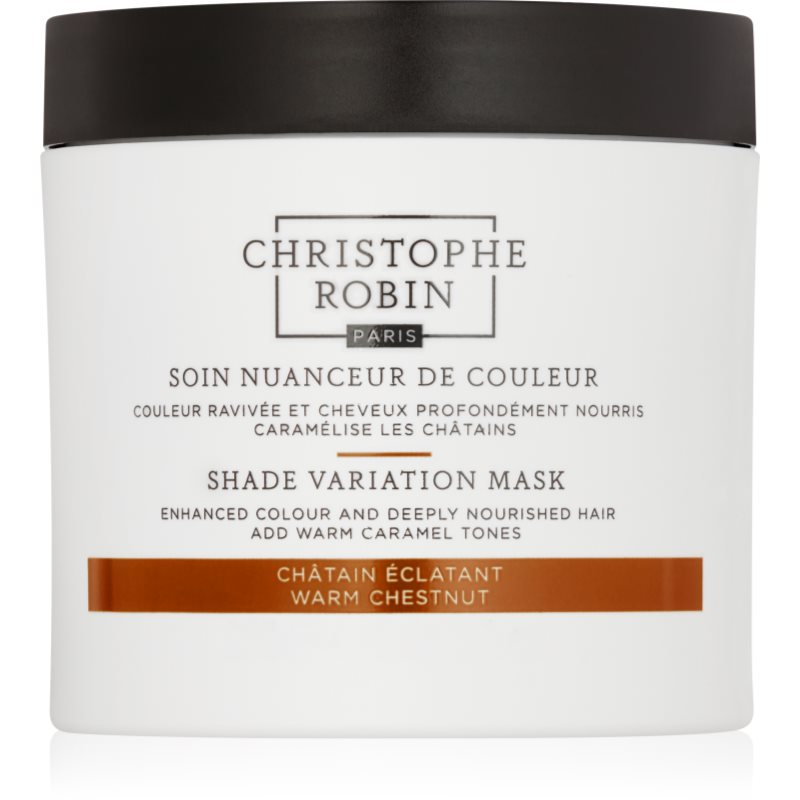 Christophe Robin Shade Variation Mask výživná krémová maska na vlasy odstín Warm Chesnut 250 ml - parfo.cz