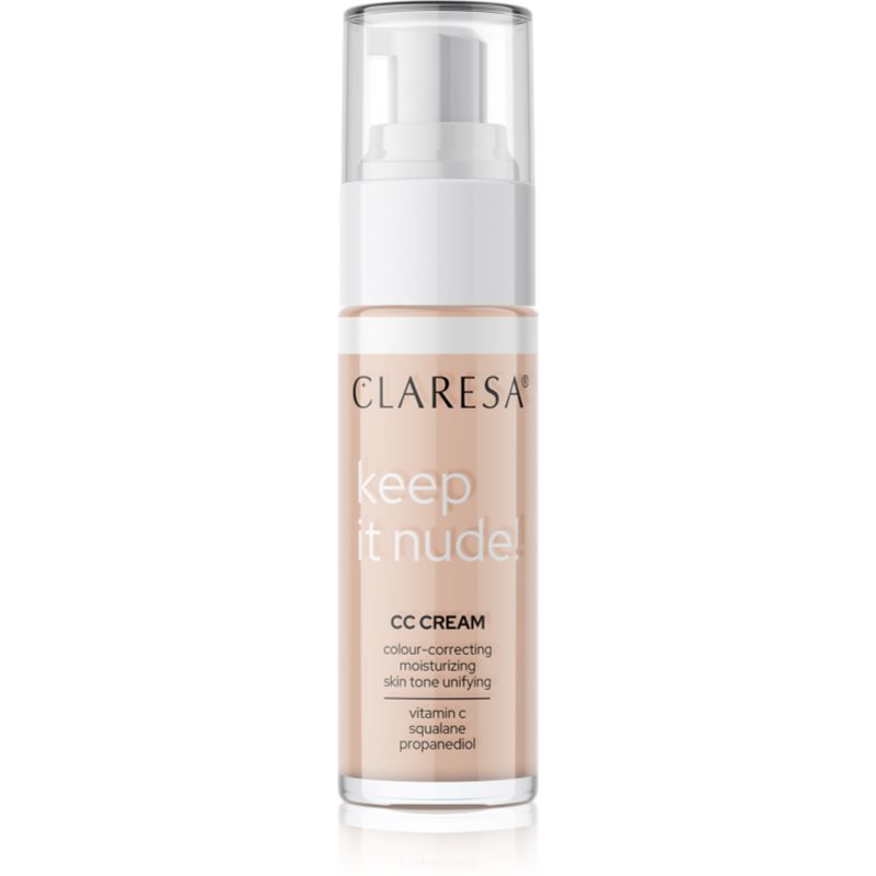 Claresa Keep It Nude hydratační make-up pro sjednocení barevného tónu pleti odstín 102 Warm Medium 33 g - parfo.cz
