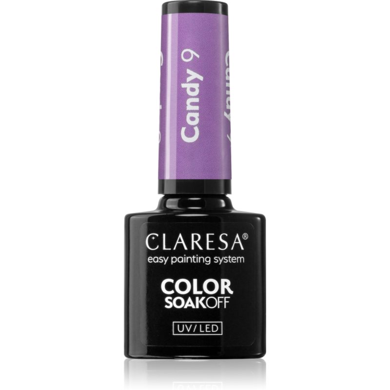 Claresa SoakOff UV/LED Color Candy gelový lak na nehty odstín 9 5 g - parfo.cz