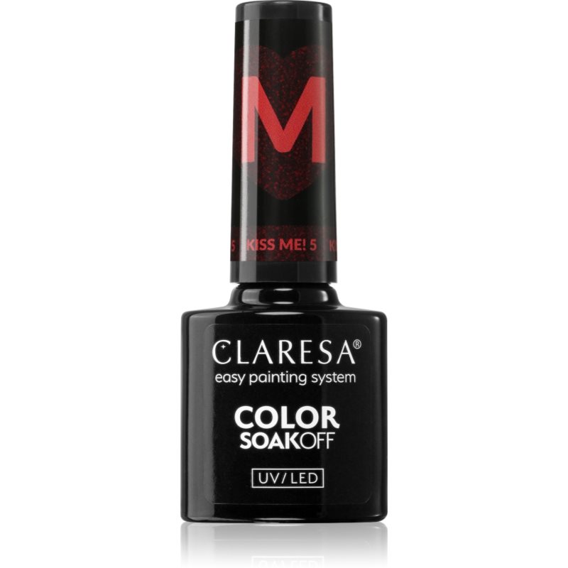 Claresa SoakOff UV/LED Color Kiss Me gelový lak na nehty odstín KISS ME 5 5 g - parfo.cz