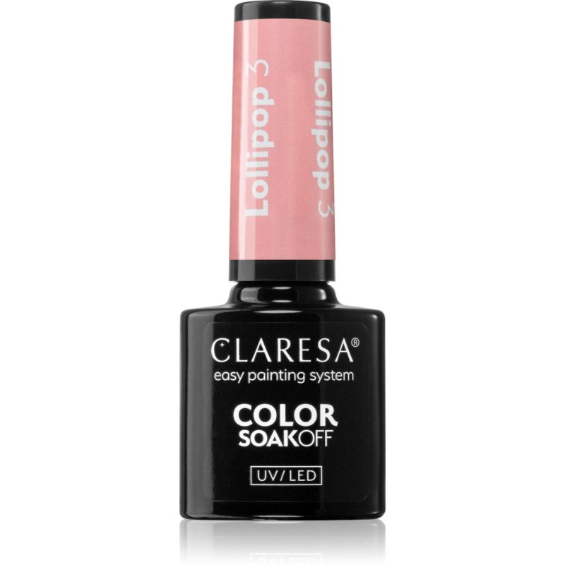 Claresa SoakOff UV/LED Color Lollipop gelový lak na nehty odstín LOLLIPOP 3 5 g - parfo.cz
