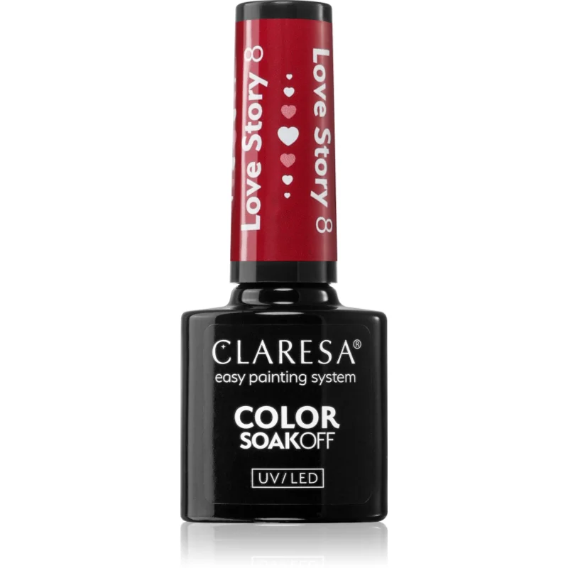 Claresa SoakOff UV/LED Color Love Story gelový lak na nehty odstín 8 5 g - parfo.cz