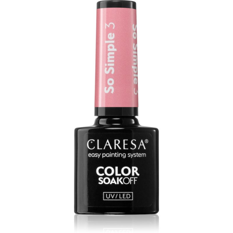 Claresa SoakOff UV/LED Color So Simple gelový lak na nehty odstín SO SIMPLE 3 5 g - parfo.cz