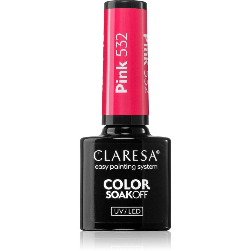 Claresa SoakOff UV/LED Color Sunny Garden gelový lak na nehty odstín Pink 532 5 g - parfo.cz