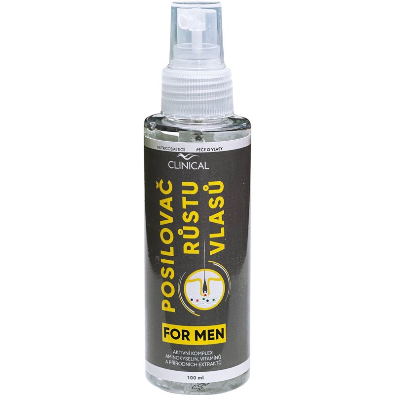 Clinical Posilovač růstu vlasů FOR MEN vlasová péče pro řídnoucí vlasy 100 ml - parfo.cz