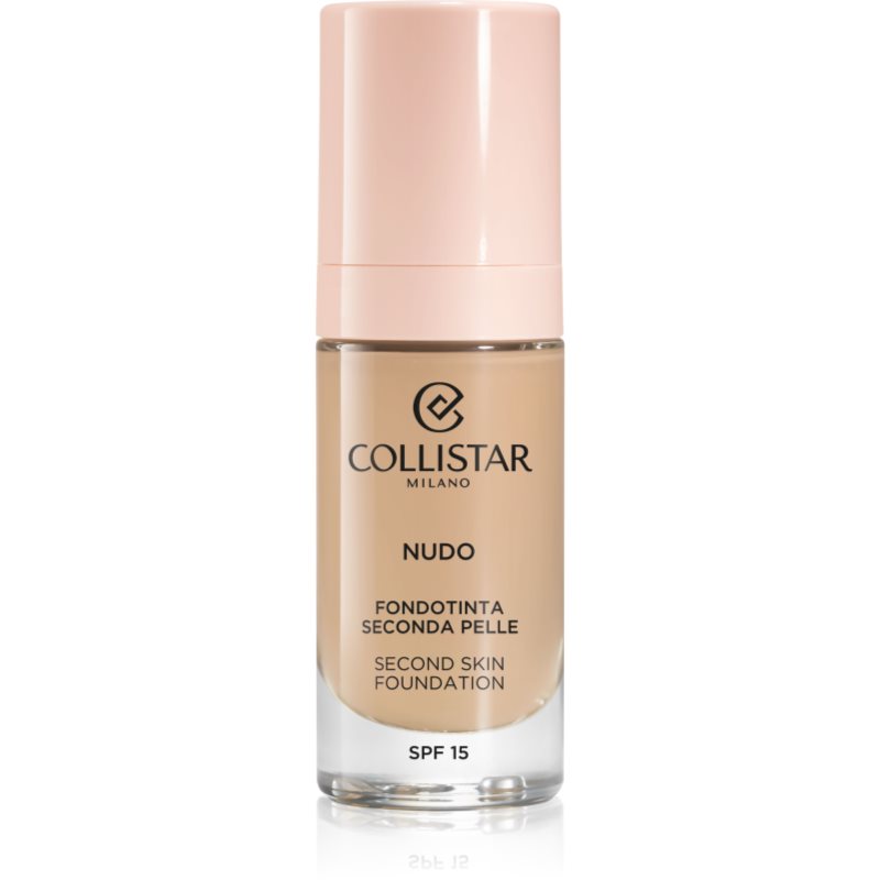 Collistar NUDO Second Skin Foundation SPF 15 rozjasňující hydratační make-up s vyhlazujícím efektem odstín 2N Beige 30 ml - parfo.cz